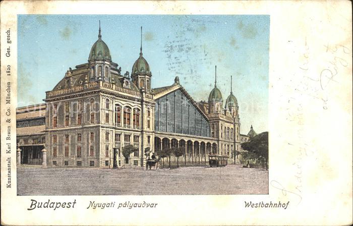 Budapest Nyugati palyaudvar Westbahnhof
