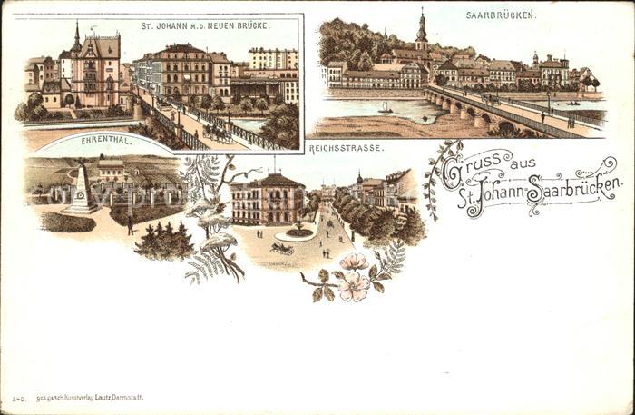St Johann Saarbruecken Neue Bruecke Reichsstrasse Ehrenthal Denkmal Deutsche Rei