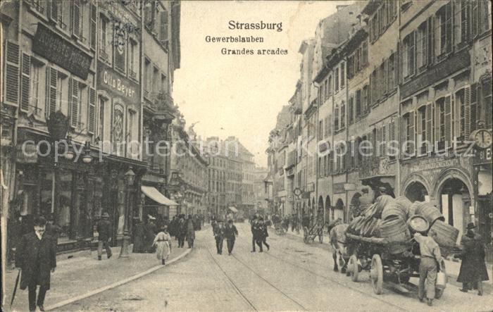Strassburg Elsass Gewerbslauben Grandes Arcades