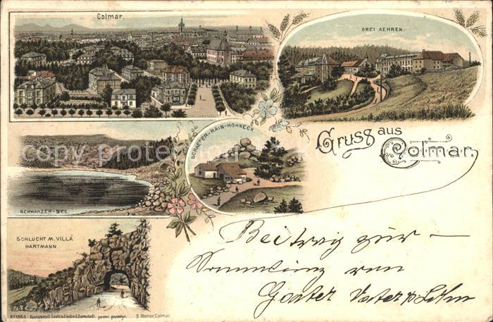 Colmar Haut Rhin Elsass Gesamtansicht Drei Aehren Schlucht Reichspost