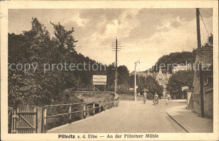 Pillnitz Partie an der Pillnitzer Muehle