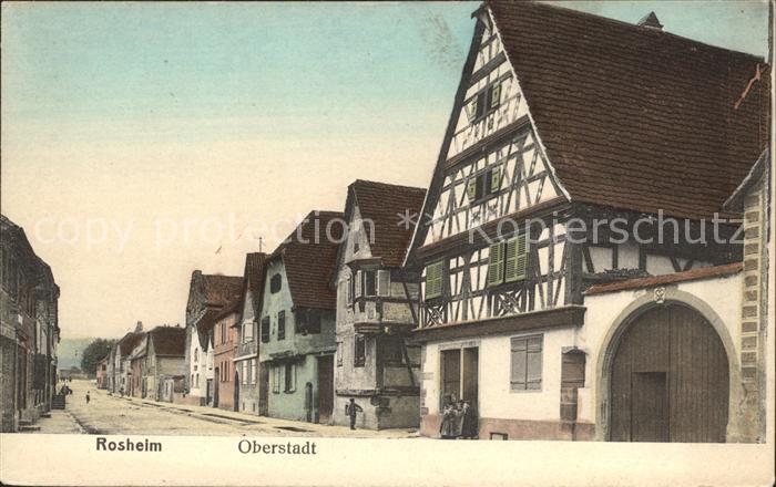 Rosheim Elsass Lothringen Strassenpartie Oberstadt