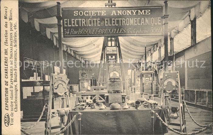 Charleroi Wallonie Exposition de 1911 Section des Mines