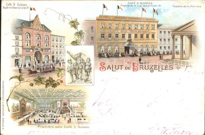 Bruxelles Bruessel Cafe des 3 Suisses Theatre de la Monnaie