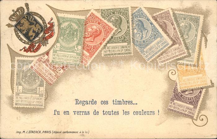 Paris Timbres Briefmarken Wappen Krone