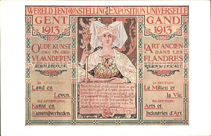 Gand Belgien Exposition Universelle de 1913 Art ancien dans les Flandres