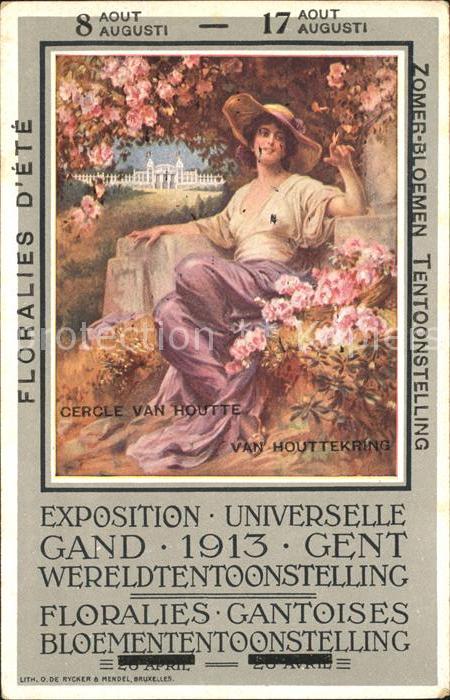 Gand Belgien Exposition Universelle de 1913 Florales d Ete Weltausstellung