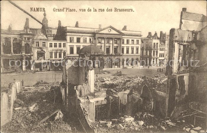 Namur Wallonie Grande Place Rues des Brasseurs Grande Guerre 1. Weltkrieg