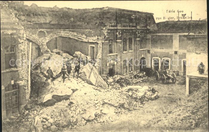 Bruxelles Bruessel Rue Rogier Ruines Grande Guerre 1. Weltkrieg