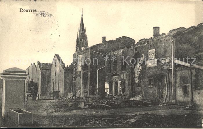 Rouvres-en-Woevre Truemmer 1. Weltkrieg Originalaufnahme Westlicher Kriegsschaup