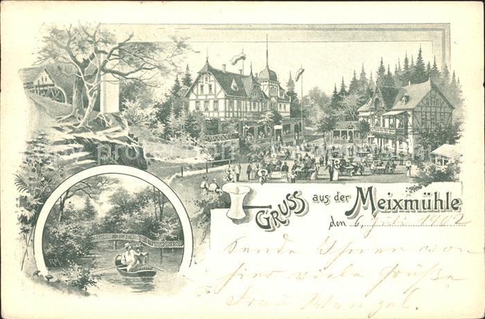 Pillnitz Gaststaette Meixmuehle Gondelteich Deutsche Reichspost
