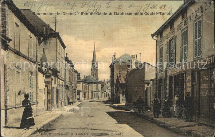 Mourmelon-le-Grand Rue du Genie Etablissement Goulet Turpin Eglise