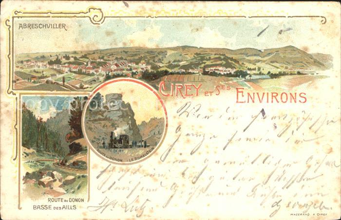 Abreschviller Moselle Cirey et ses environs