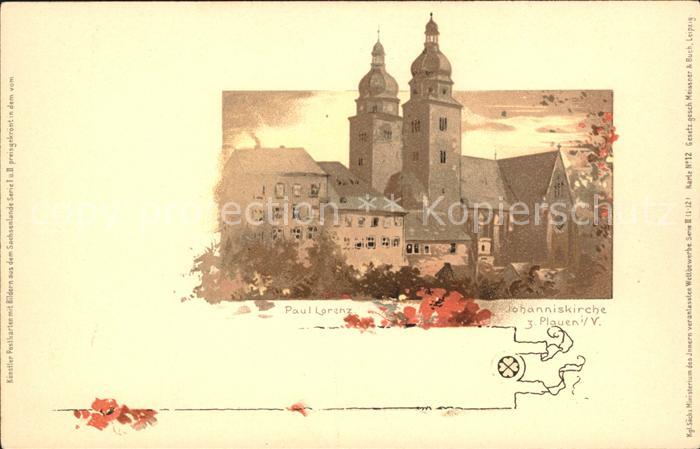 Plauen Vogtland Johanniskirche Kuenstler Paul Lorenz
