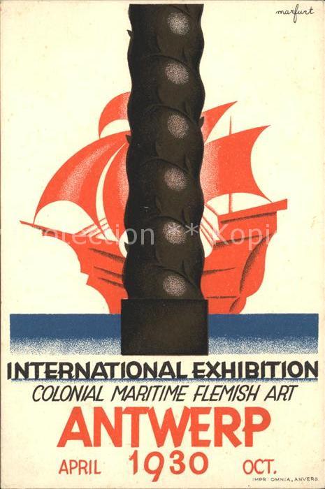 Antwerpen Anvers International Exhibition 1930 Colonial Maritime Flemish Art
