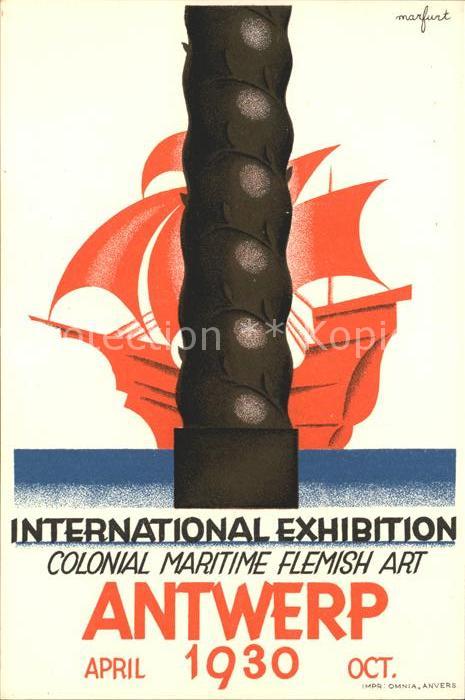 Antwerpen Anvers International Exhibition 1930 Colonial Maritime Flemish Art