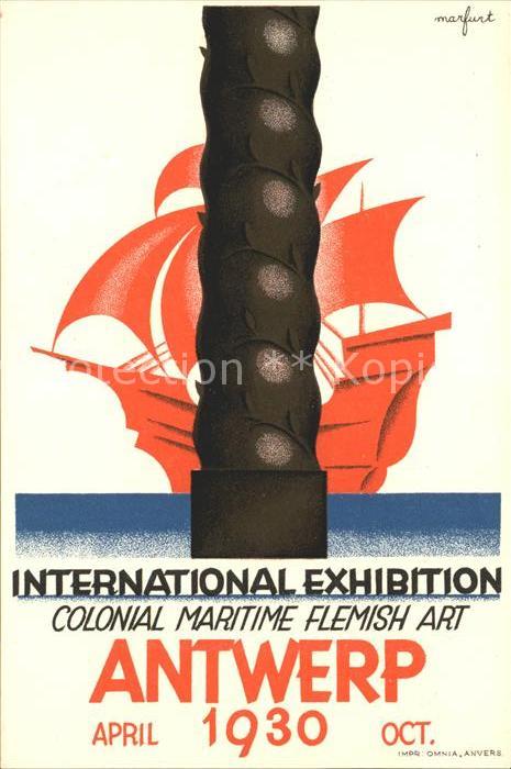 Antwerpen Anvers International Exhibition 1930 Colonial Maritime Flemish Art