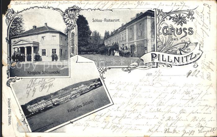 Pillnitz Koenigliche Schlosswache Koenigliches Schloss Restaurant Reichspost