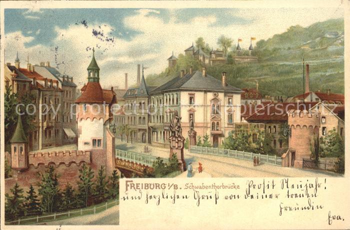 Freiburg Breisgau Schwabentorbruecke
