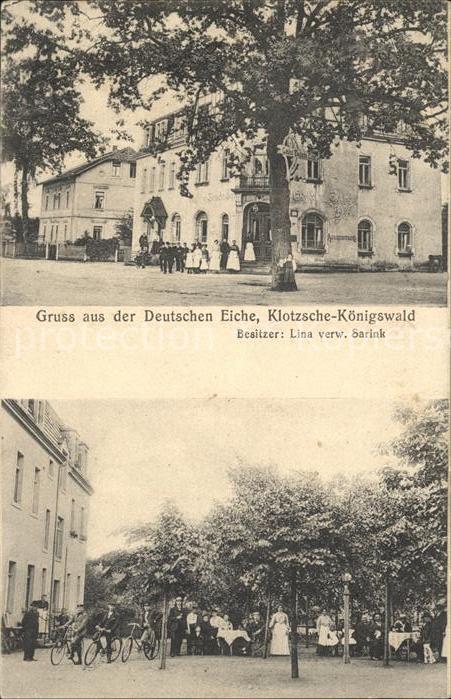 Koenigswald Klotzsche Gaststaette Deutsche Eiche Bahnpost