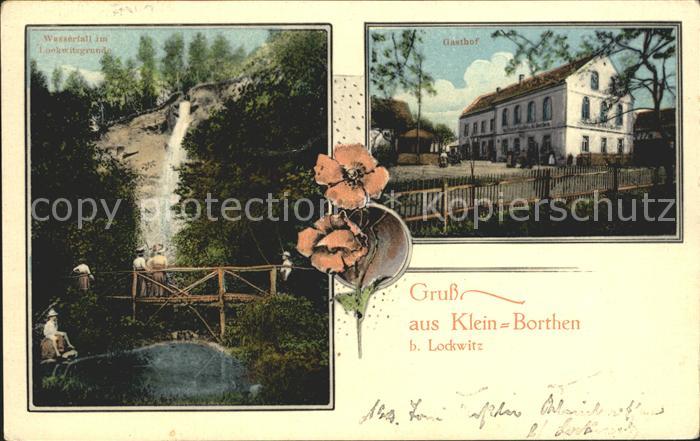 Klein Borthen Wasserfall Lockwitzgrund Gasthof Blume