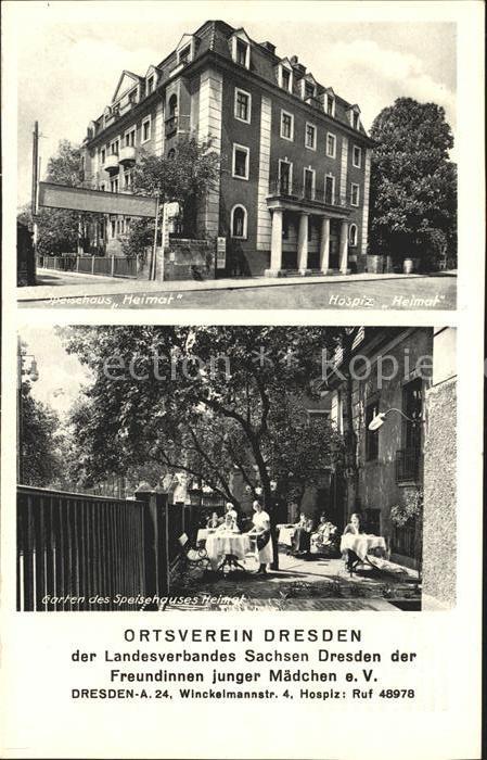 DRESDEN Elbe Speisehaus Hospiz Heimat Garten Ortsverein Landesverband Sachsen de