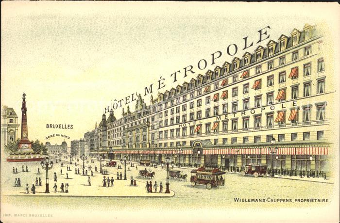 Bruxelles Bruessel Hotel Metropole Monument