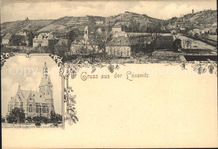 Loessnitz Dresden Teilansicht Kirche Deutsche Reichspost