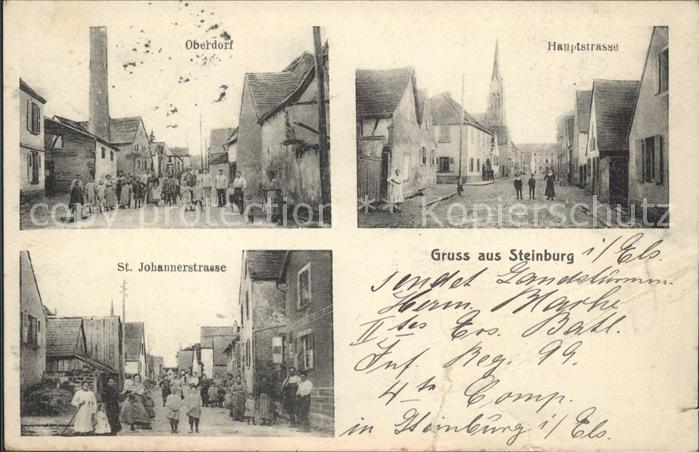 Steinburg Elsass Oberdorf Hauptstrasse St Johannerstrass