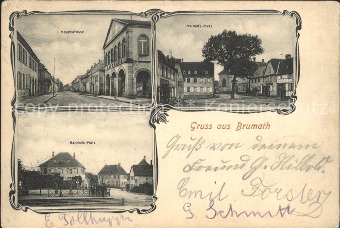 Brumath Hauptstrasse Freiheitsplatz Bahnhofspla