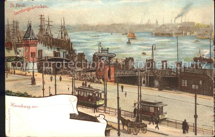 HAMBURG  CITY St. Pauli Landungsbruecken Strassenbahn