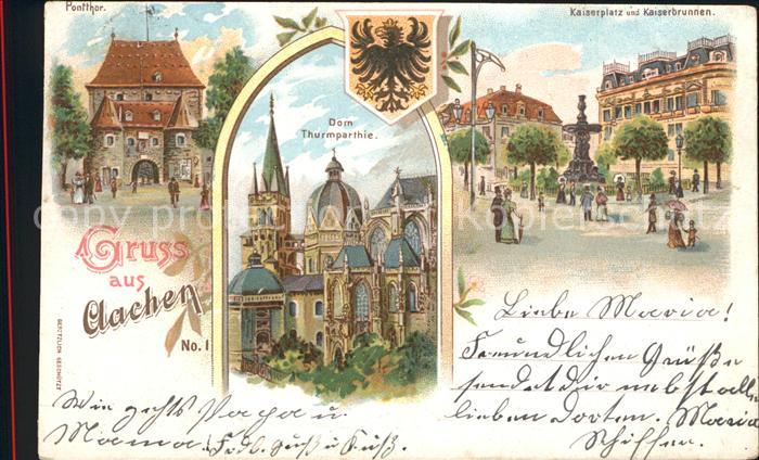 Aachen Kaiserplatz Dom Pontthor