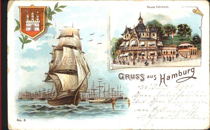 HAMBURG  CITY Hafen und Faehrhaus