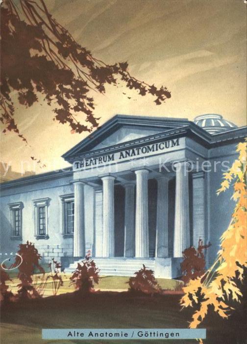 Goettingen Niedersachsen Alte Anatomie Kuenstlerkarte