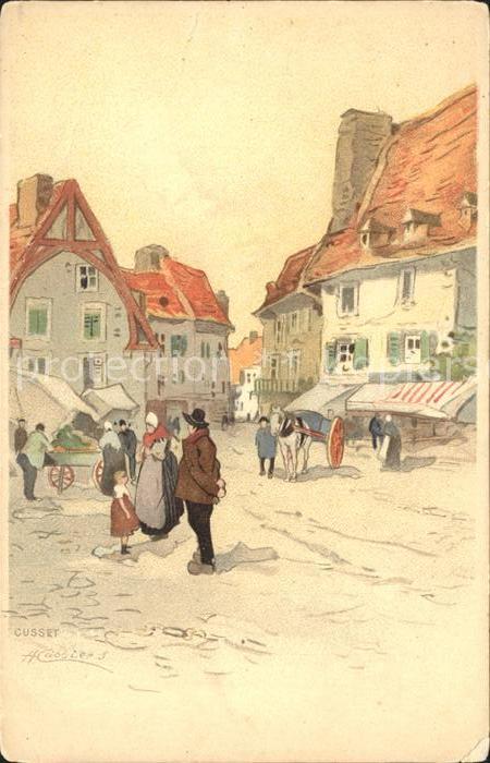 Cusset Allier Kuenstlerkarte