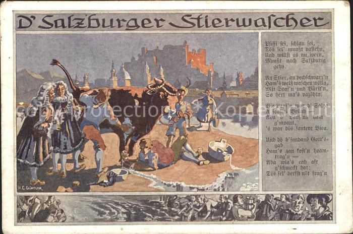 SALZBURG  AT Stierwascher Kuenstlerkarte