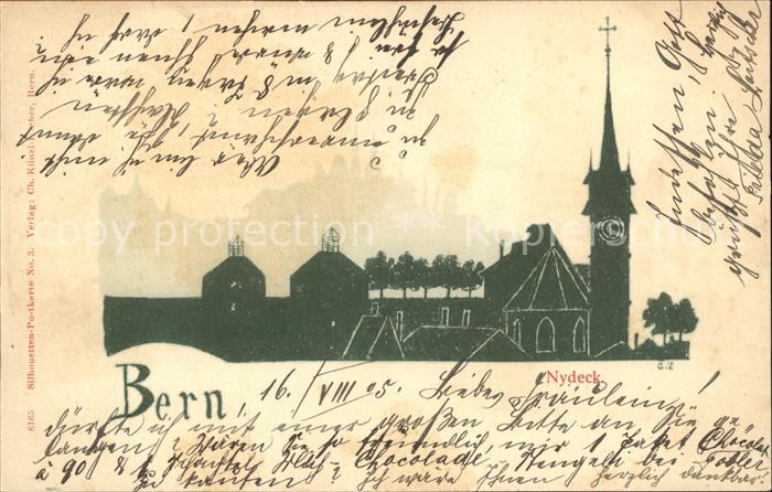 Bern BE Nydeck Kuenstlerkarte