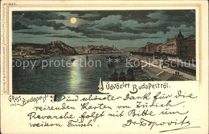 Budapest Donaupartie bei Nacht