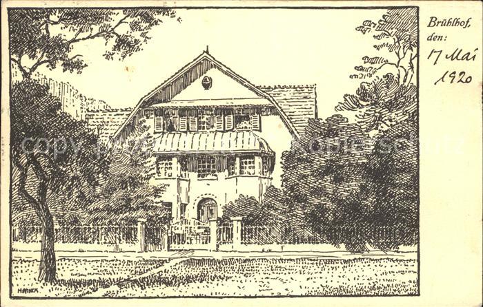Bruehlhof Gebaeude Kuenstlerkarte