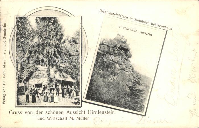 Sennheim Hirnlensteinfelsen in Steinbach