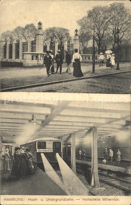 HAMBURG  CITY Hoch- und Untergrundbahn Haltestelle Millerntor