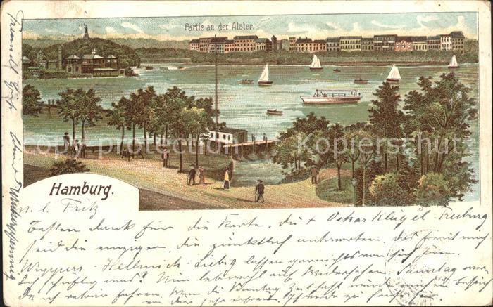HAMBURG  CITY Partie an der Alster