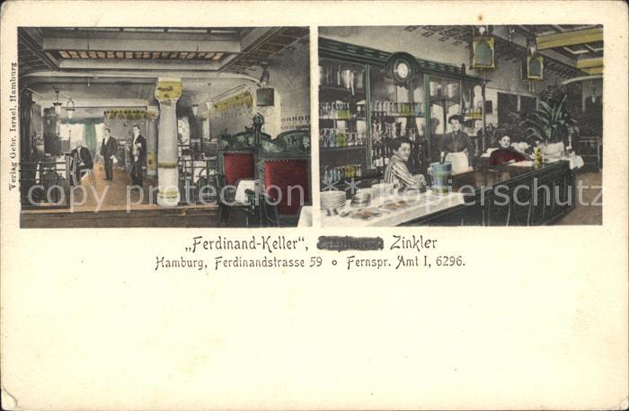 HAMBURG  CITY Ferdinandkeller Zinkler