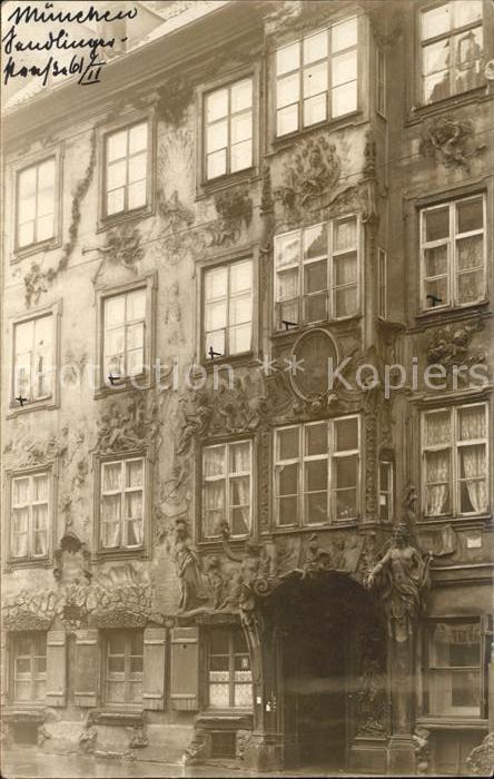 Muenchen Bayern Hausfassade