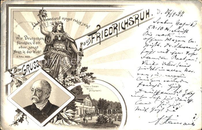 Friedrichsruh Hamburg Fuerst Bismarck Portrait Hotel Pension Werner