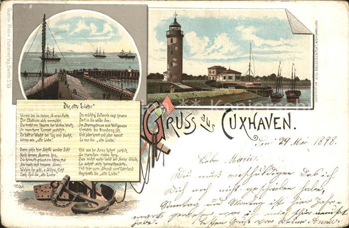 Cuxhaven Nordseebad Alte Liebe Leuchtturm