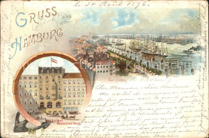 HAMBURG  CITY Hafenpartie Hotel Deutsches Haus