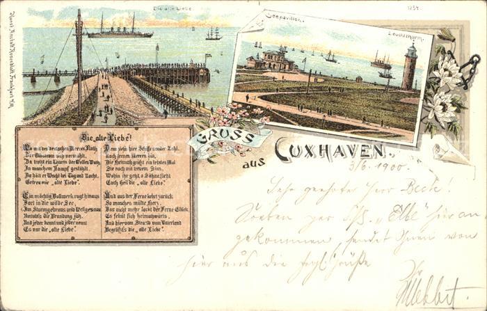 Cuxhaven Nordseebad Alte Liebe Seepavillon Leuchtturm