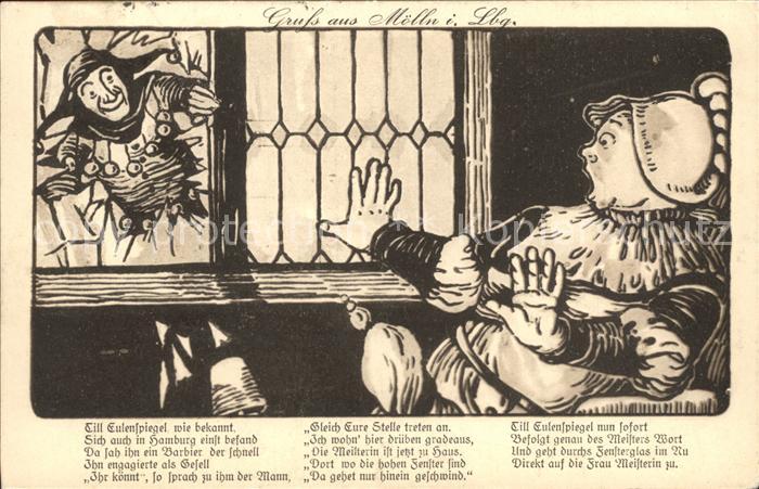 Moelln Lauenburg Till Eulenspiegel in Hamburg Zeichnung