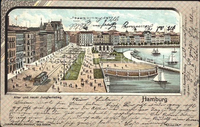 HAMBURG  CITY Alter und Neuer Jungfernstieg